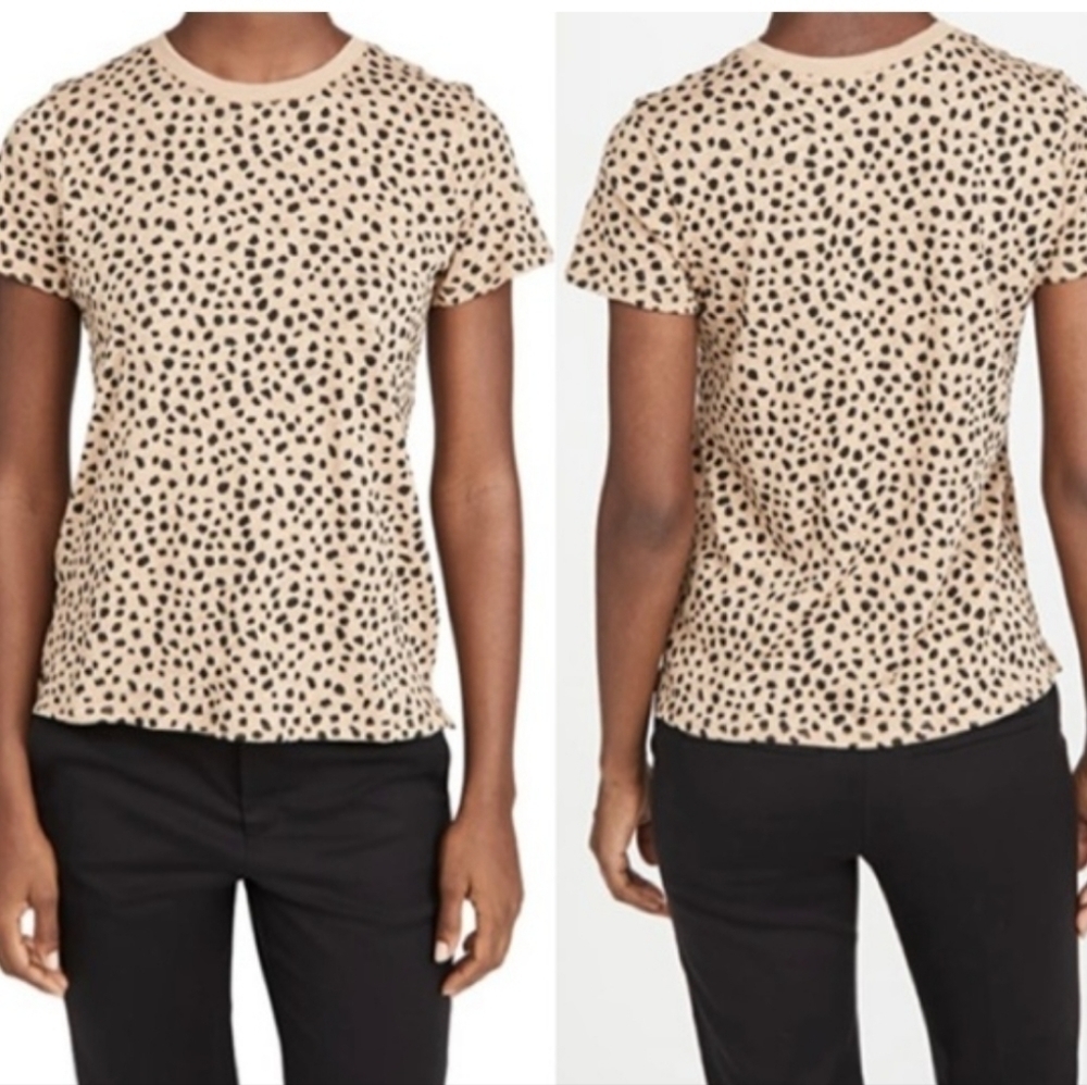 ATM Cheetah Print Cotton T-shirt Small Revolve Casual Everyday Wear Cotton